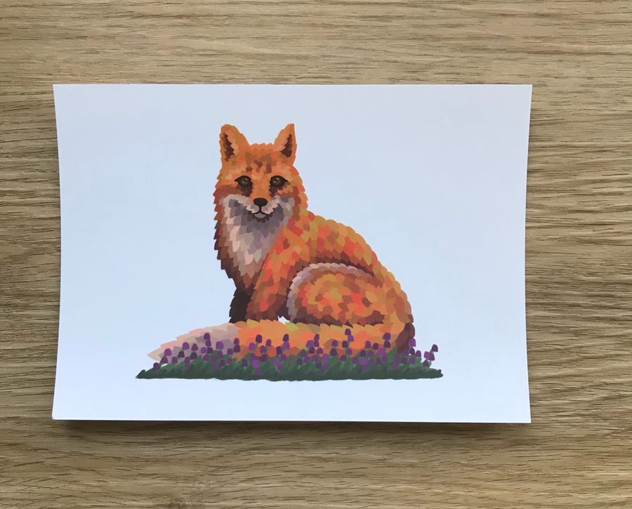 A6 British Wildlife Post Card (White Background)