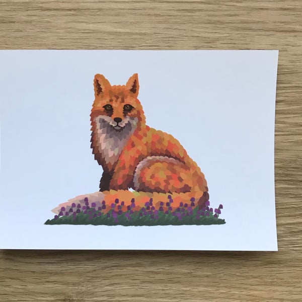 A6 British Wildlife Post Card (White Background)