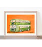 Original ACEO Miniature Watercolour Painting Bristol Double Decker Classic Bus - Image 5