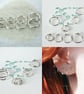 Silver Sleeper Hoops 10 mm Earrings Sterling Sleepers in Pairs  - Image 5