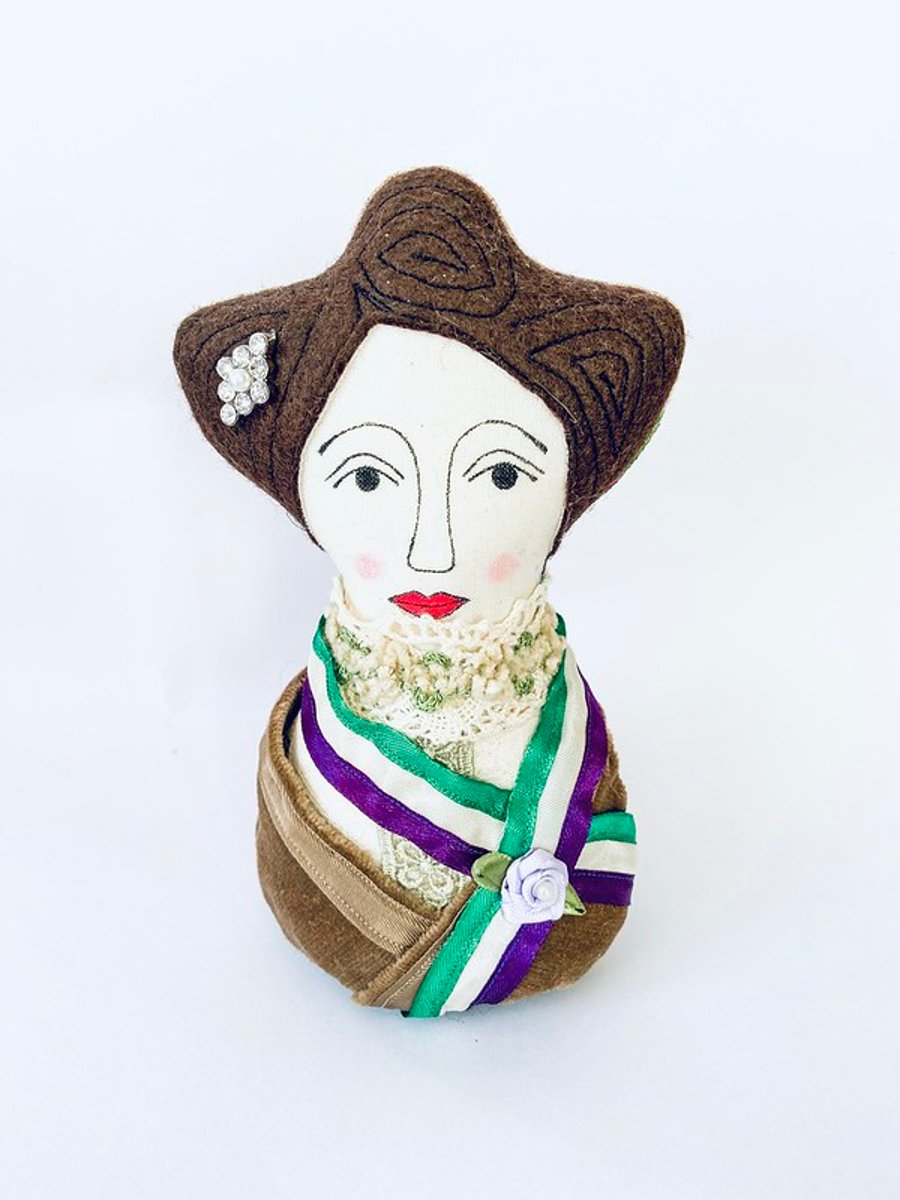 Vintage Textile Pincushion Doll Emmeline
