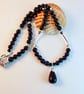 Blue Goldstone Necklace With Silver Stars - Handmade In Devon - Image 8