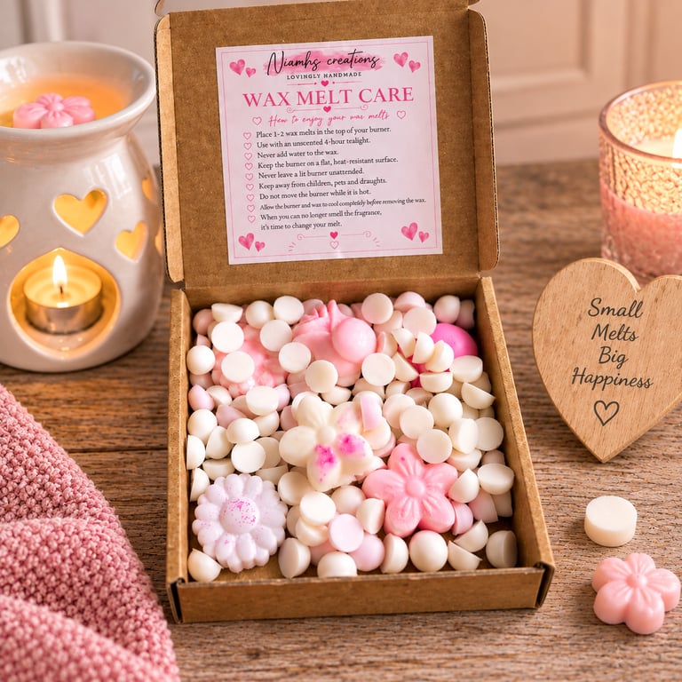 Floral Scented Scoopie Wax Melts, Vegan, Coconut Wax, 100g, Uk Handmande
