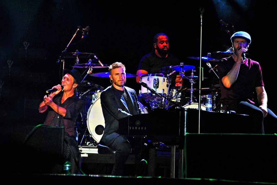 Take That Performing Live In Concert Photograph Print