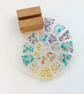 Fused glass ammonite, multicoloured ammonite ornament, glass art, beach gift.  - Image 7