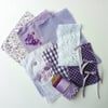 Fabric and Embellishments Pack - Lavender , Crafting, Sewing, Making, Supplies