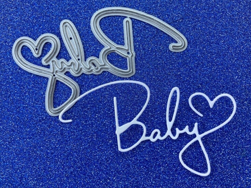 NEW Delicate Baby Word Craft Cutting Die New Baby celebrations