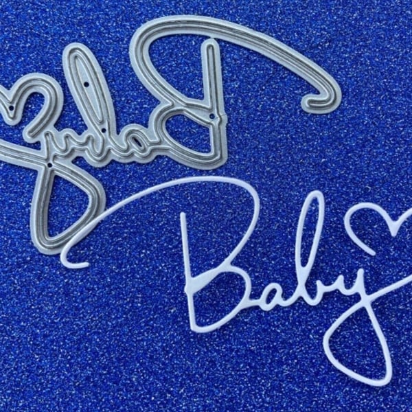 NEW Delicate Baby Word Craft Cutting Die New Baby celebrations