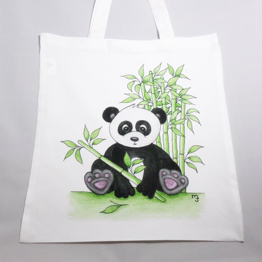 Panda Tote Bag - Eco Friendly Tote Bag - Shopping Bag - Craft Bag