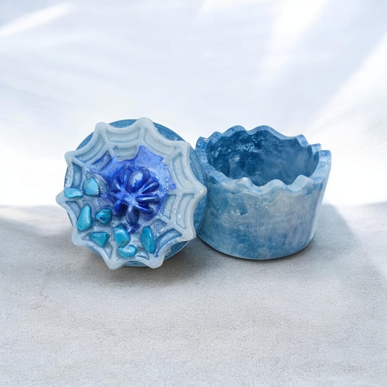 Spider Trinket Box (Fluorite)