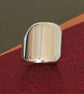 Silver  Ring - Signet Ring - Woman or Man's Ring - Handmade to order, all sizes - Image 2