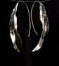 Sterling Silver Folded Leaf Earrings Seconds Sunday - Image 4