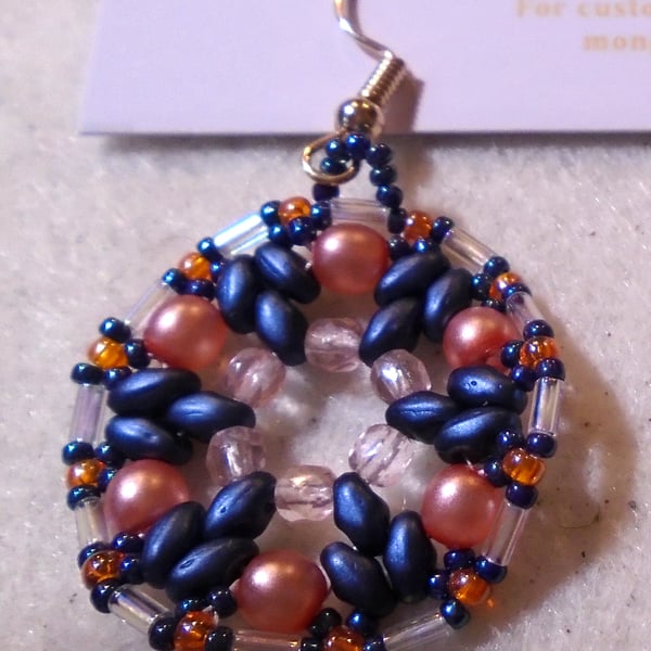 1920s-style bead earrings (customisable)