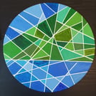 "Headlands" abstract acrylic painting