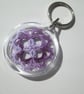 Multi purple Tatted key-ring  - Image 1