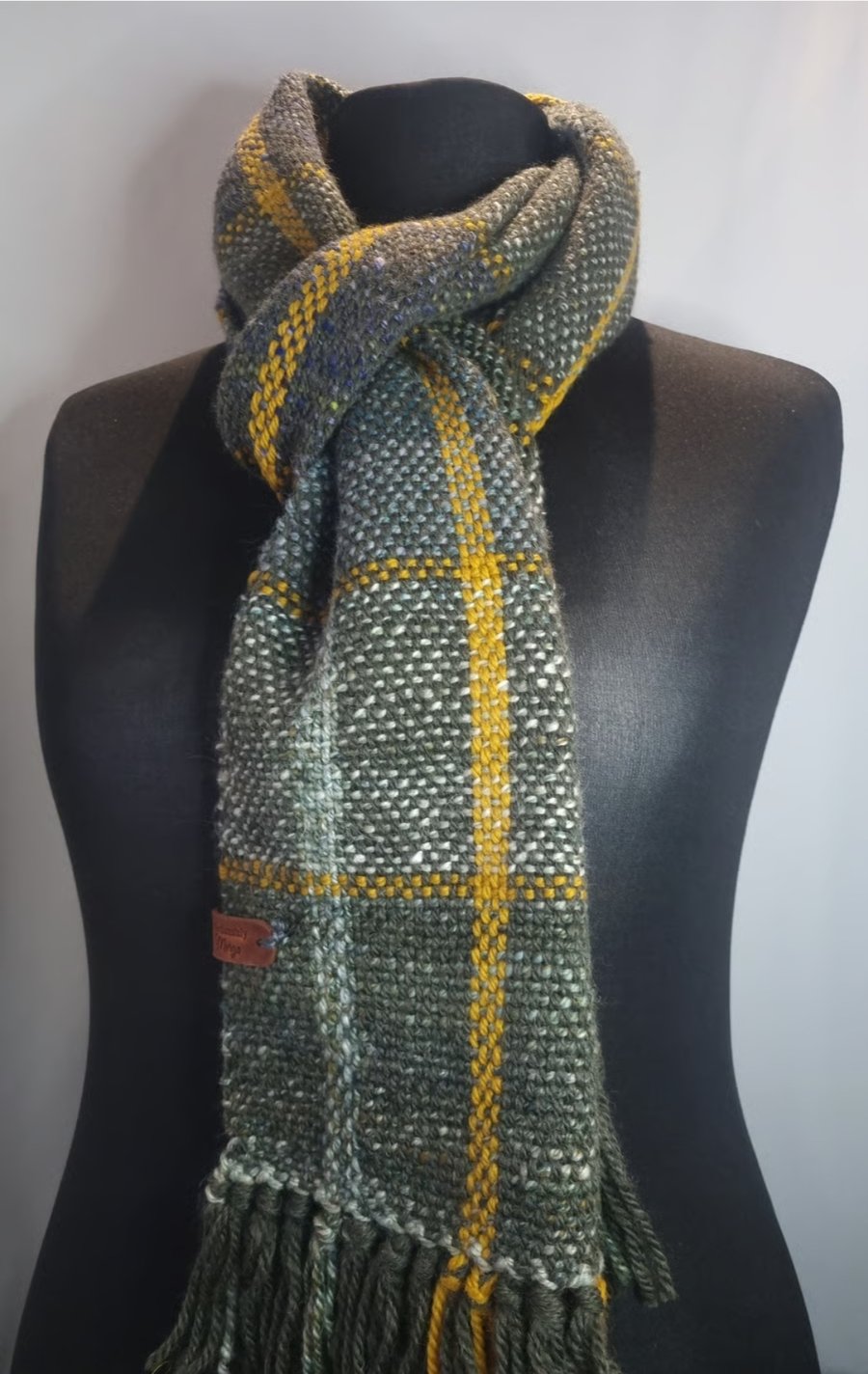 Mixed wool Handwoven scarf