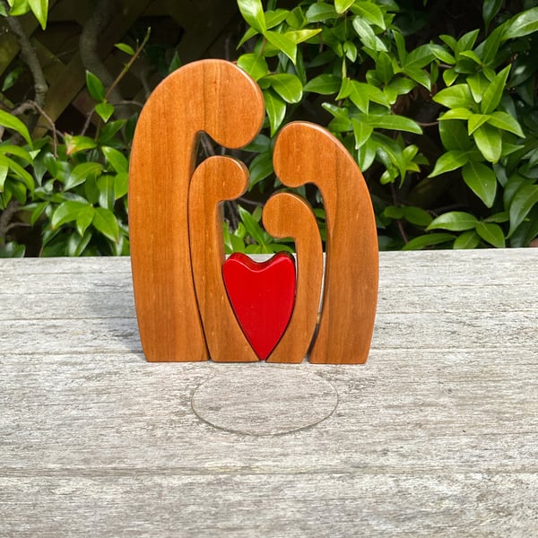 Handcrafted Family Group - Mum Dad and their Two Children