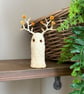 Amber Spun Cotton Woodland Antler Ghost