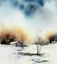 Somewhere Inbetween, Original Watercolour Painting. - Image 1