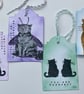 Set of 4 cat themed You are purrfect gift tags