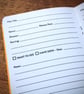 Single A6 ‘Movie’ pocket log book with typographic design cover - Image 3