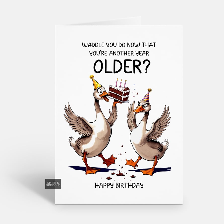 Unique Funny Birthday Card For Him Or Her 