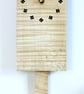 Wooden Pendulum Wall Clock in ripple sycamore with ebony & sycamore diamonds - Image 3