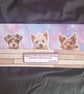 Peeping dogs blank greetings card, terriers - Image 2