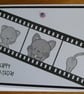 Film Roll Birthday Card - Cat and Dog - Image 1