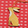 Hare Wooden Hanging Decoration