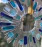50% SALE!  Handmade fused glass starburst hanging - Image 3