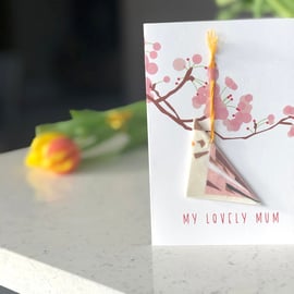 My Lovely Mum Card - Snowbunting