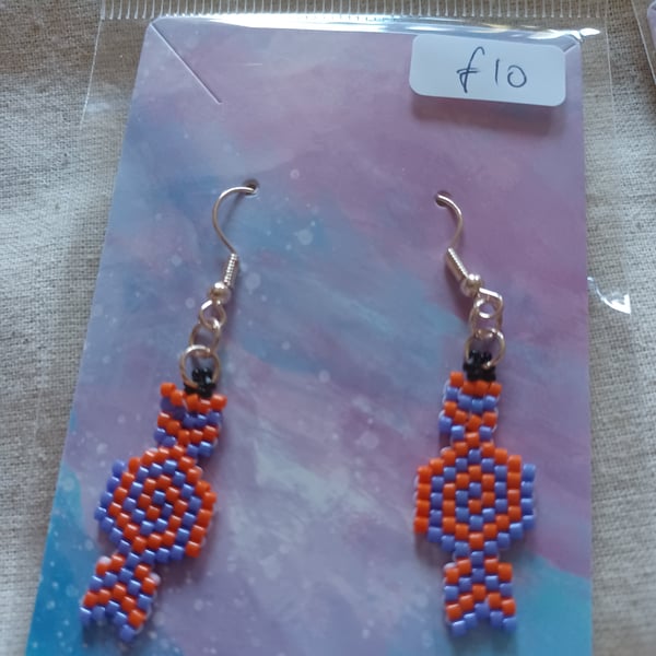 Beaded Trick Or Treat Sweets Earrings 