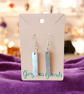Elegant Platinum Gourd Earrings