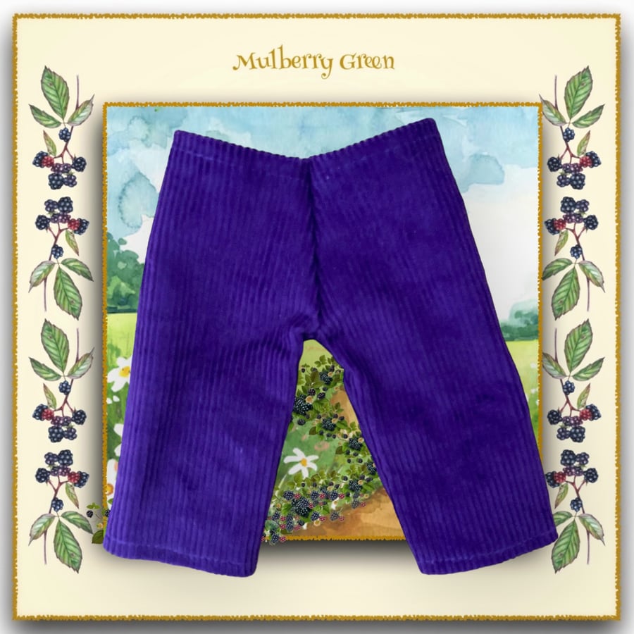 Purple Corduroy Trousers