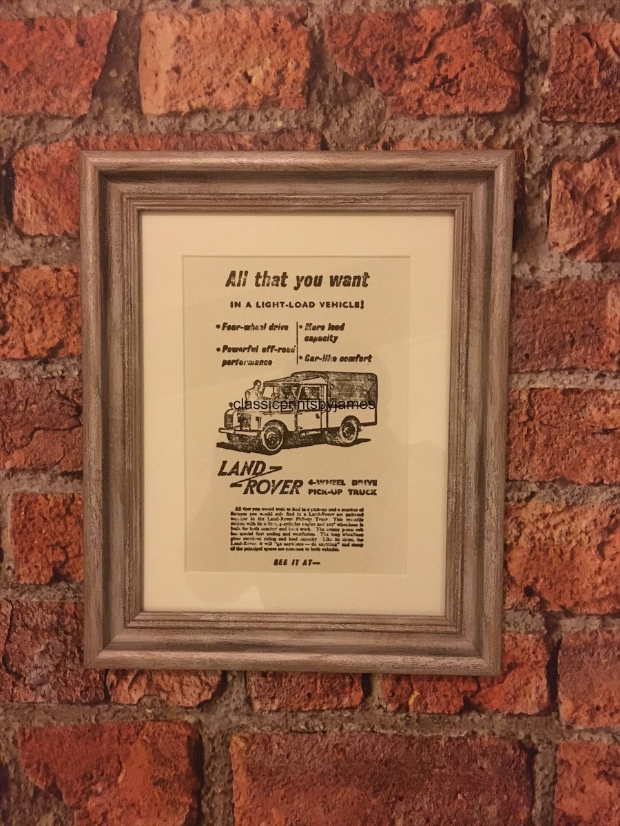 Land Rover ll framed print 