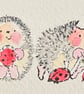 A4 card topper page using Penny Black stamps - Hedgehogs - Image 5