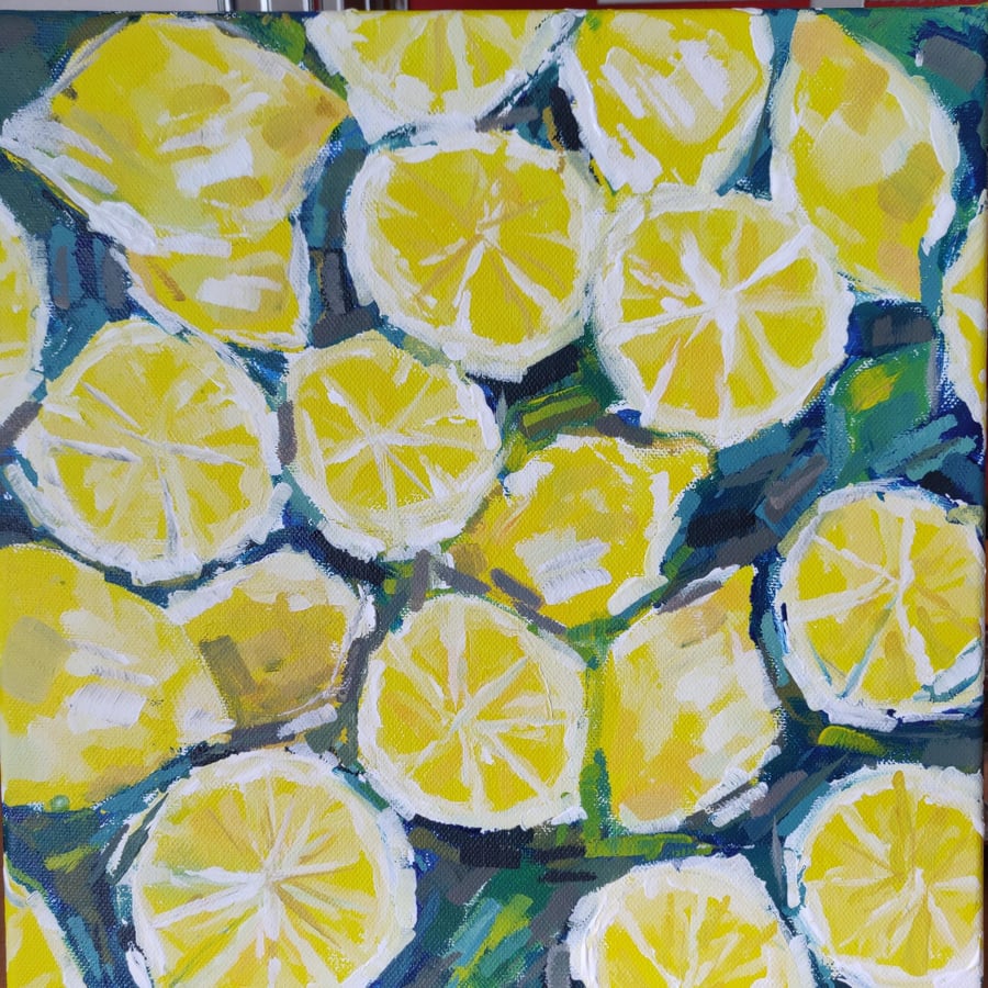 Lemon Painting Kitchen Decor