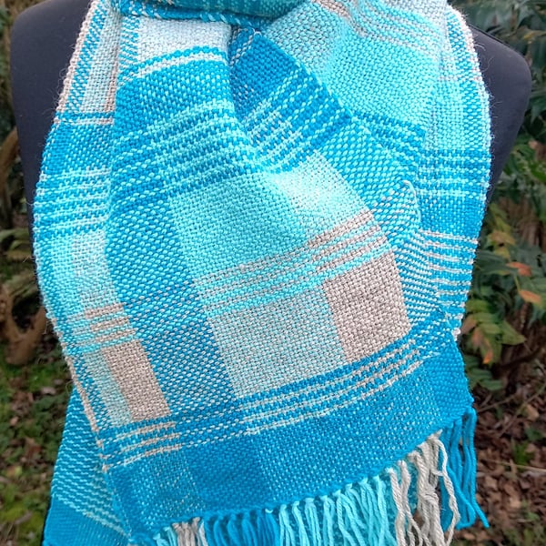 Handwoven Wool Alpaca Scarf