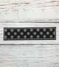Japanese Style Linen Bookmark: Black Cross Stitch Textile Gift - Image 9