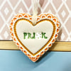 Small Ceramic heart decoration Swear words 