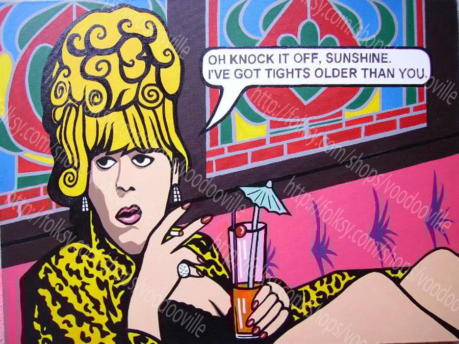 Coronation Street's Bet Lynch worse for wear in the Rovers Return free shipping