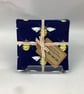Bee coasters set of 4, bumble bee fabric coasters, Handmade - Image 2