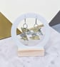 Sterling Silver & Brass  Geometric Earrings - Designed & Handmade UK