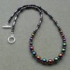 Rainbow Haematite Beaded Necklace
