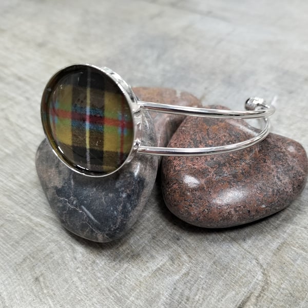 Cornish Tartan open back bangle