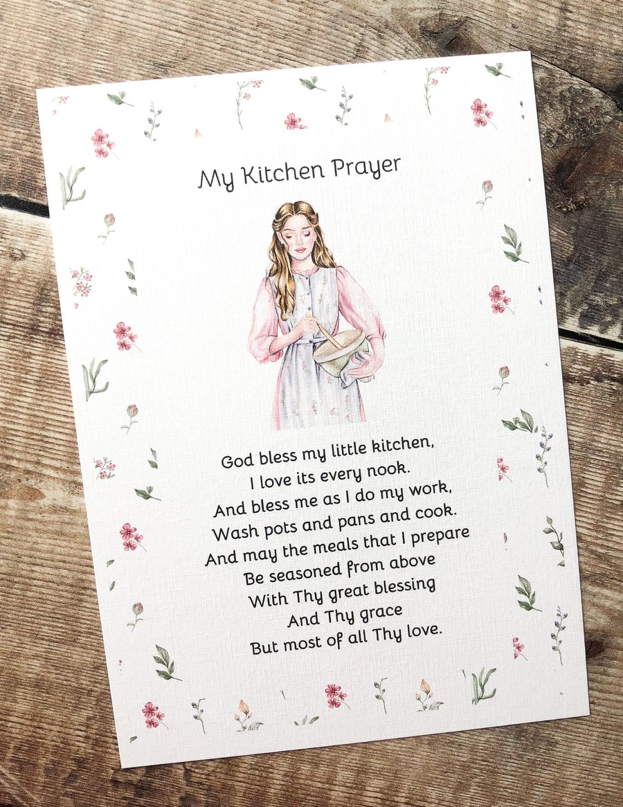 My Kitchen Prayer Print A5