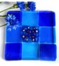 Fused Glass Trivet  Sea Blue Trivet 16cm 037 - Image 1