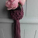 Eco Cotton Macramé Hanging Basket Plant Pot Holder