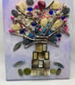 Upcycled jewellery tree original mixed media artwork 